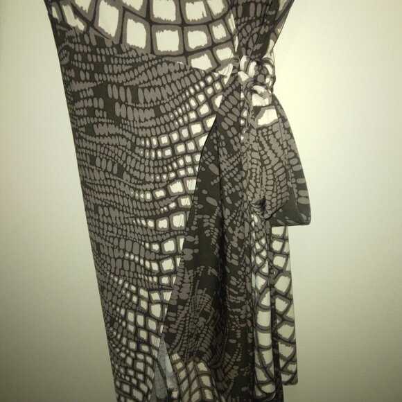 Etcetera geometric pattern wrap dress size 6 - Picture 3 of 4